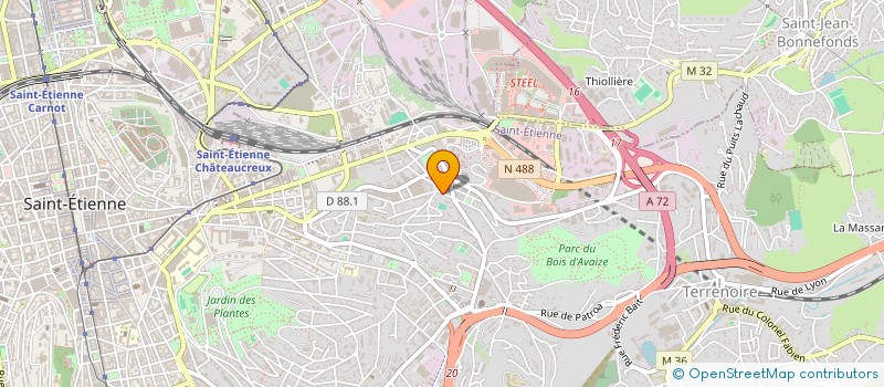 localisation de l'entreprise ECOLIBRIS  SAINT-ETIENNE