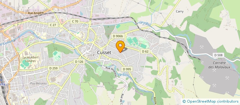 localisation de l'entreprise ECOLIENCE à CUSSET