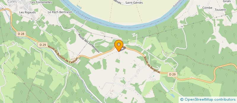 localisation de l'entreprise ECOLIEU LE BOIS DE CUSSAC  LE BUISSON-DE-CADOUIN