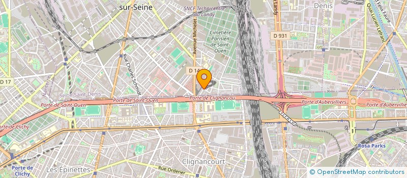 localisation de l'entreprise ECOLIGNE à SAINT-OUEN-SUR-SEINE