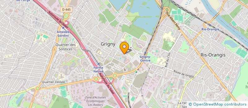 localisation de l'entreprise ECOLO BAT à GRIGNY