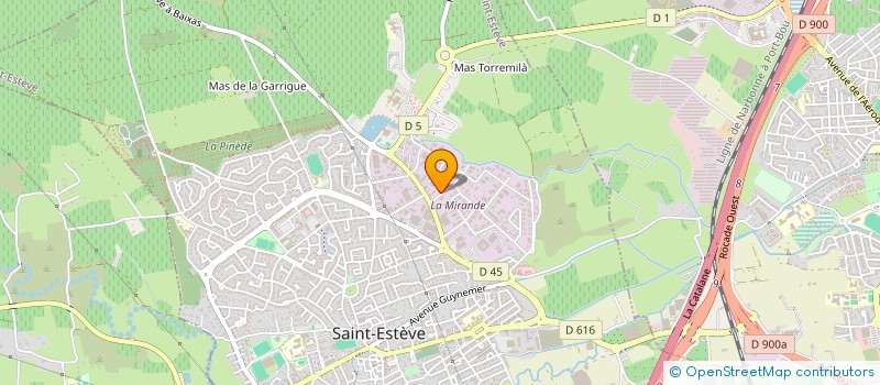 localisation de l'entreprise ECOLOC LA CATALANE  SAINT-ESTEVE