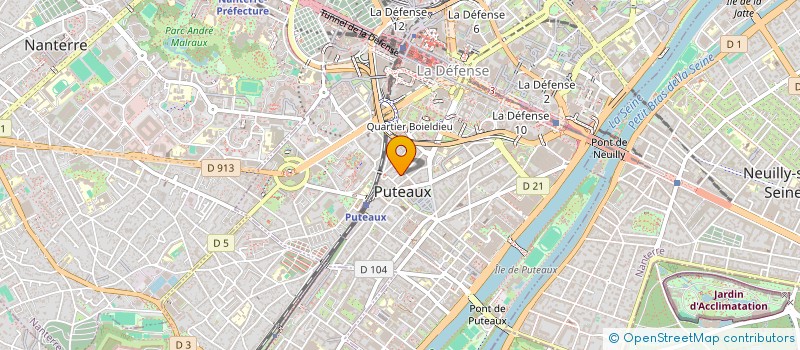 localisation de l'entreprise ECOLODGE INVEST  PUTEAUX