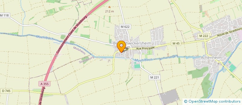 localisation de l'entreprise ECOLOFT  BREUSCHWICKERSHEIM