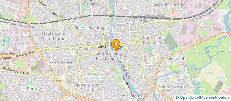 localisation de l'entreprise ECOLOGIAM à LAVAL