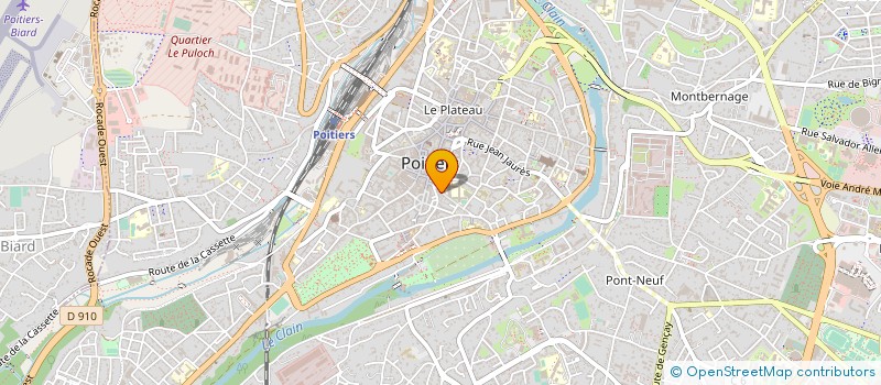 localisation de l'entreprise ECOLOGIE 86 à POITIERS