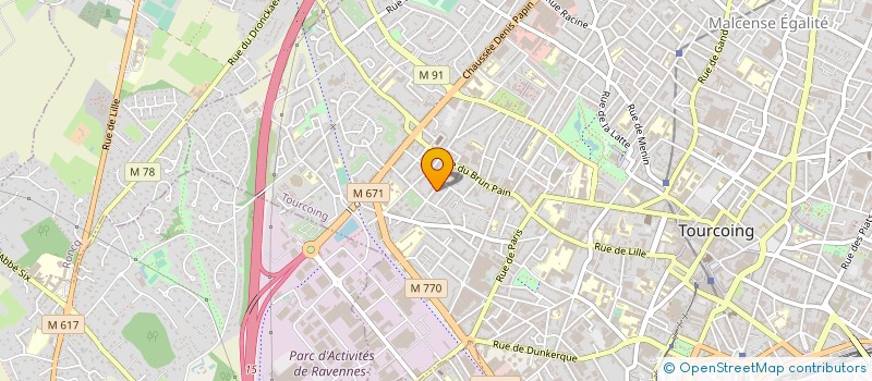 localisation de l'entreprise ECOLOGIE AUTOGESTION RX TG VALLEE LA LYS  TOURCOING