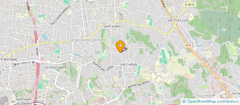 localisation de l'entreprise ECOLOGIE BLEUE LE LAB  MARSEILLE