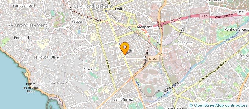 localisation de l'entreprise ECOLOGIE BLEUE LE PARTI à MARSEILLE