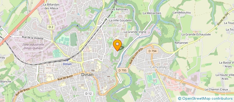 localisation de l'entreprise ECOLOGIE BRETAGNE à DINAN