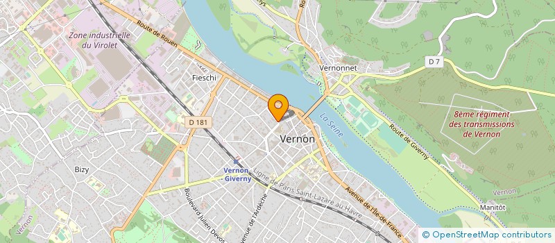 localisation de l'entreprise ECOLOGIE ENVIRONNEMENT  VERNON