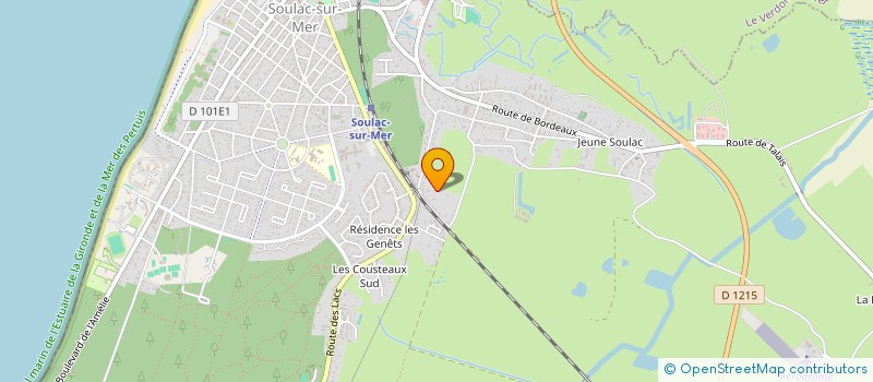 localisation de l'entreprise ECOLOGIE LIBRE ENERGIE  SOULAC-SUR-MER