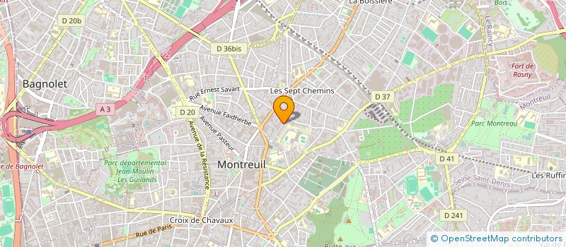 localisation de l'entreprise ECOLOGIKA à MONTREUIL
