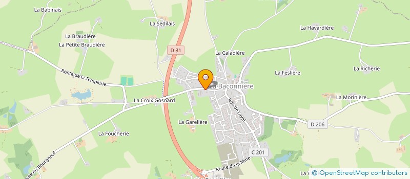 localisation de l'entreprise ECOLOGIQUE DIFFUSION SOLAIRE  LA BACONNIERE