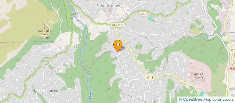 localisation de l'entreprise ECOLOGISSONS A LA GAUDE  LA GAUDE