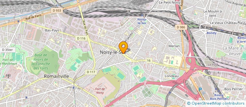 localisation de l'entreprise ECOLOGY NETTOYAGE SERVICES à NOISY-LE-SEC