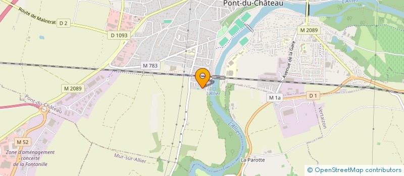 localisation de l'entreprise ECOLOISIRS  PONT-DU-CHATEAU