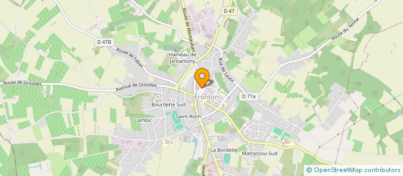 localisation de l'entreprise ECOLOISIRS ASS  FRONTON