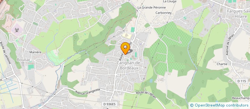 localisation de l'entreprise ECOLOQ  CARIGNAN-DE-BORDEAUX