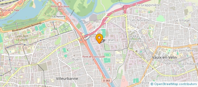 localisation de l'entreprise ECOLOR  VILLEURBANNE