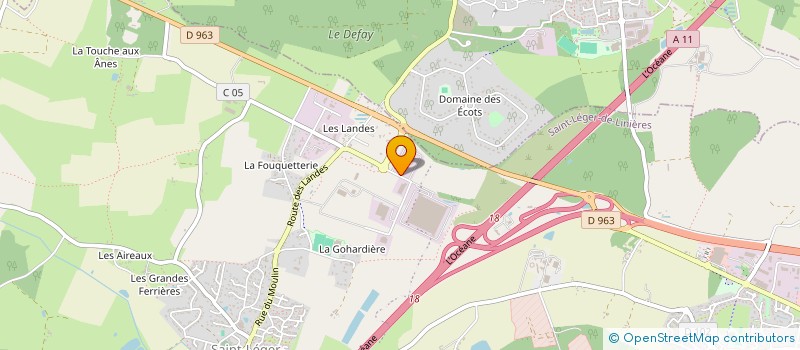 localisation de l'entreprise ECOLOR à SAINT-LEGER-DE-LINIERES