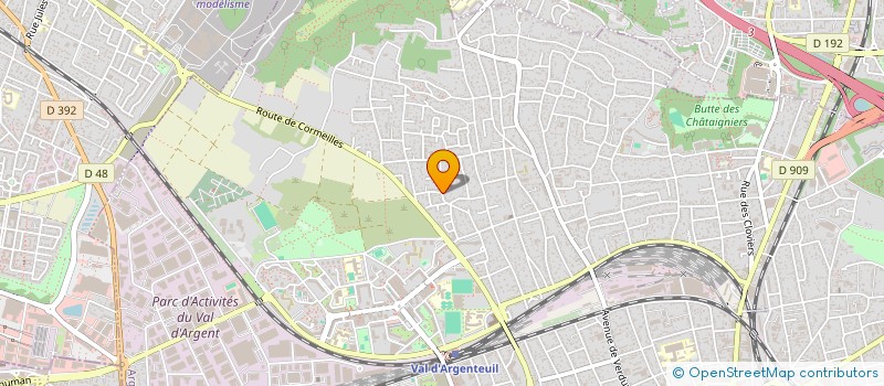 localisation de l'entreprise ECOLOREPAR  ARGENTEUIL