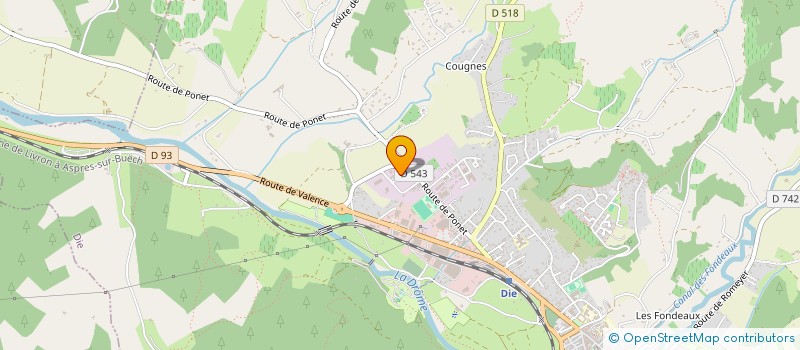 localisation de l'entreprise ECOLOSCOPIE  DIE