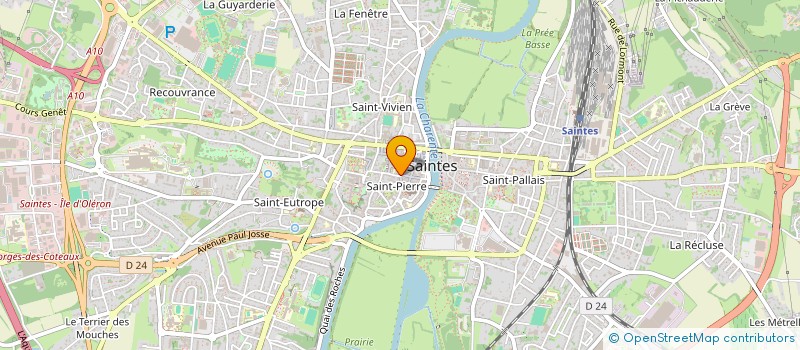 localisation de l'entreprise ECOLOTUS ACHAT VENTE  SAINTES