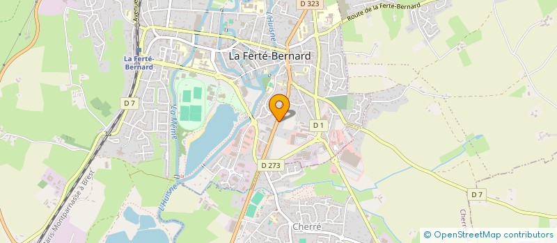 localisation de l'entreprise ECOLOVIAB à LA FERTE-BERNARD