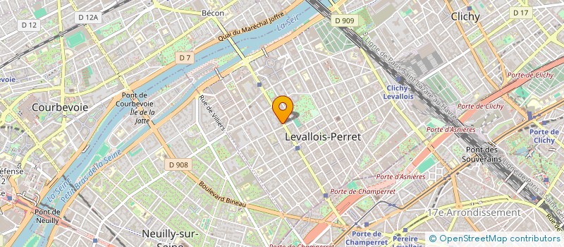 localisation de l'entreprise ECOLUZE FRANCE à LEVALLOIS-PERRET