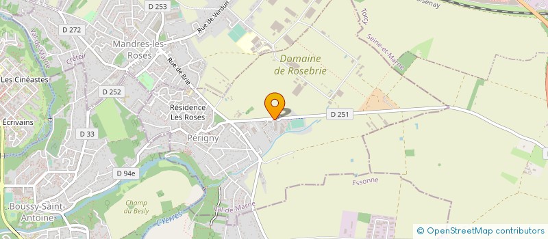 localisation de l'entreprise ECOM  PERIGNY