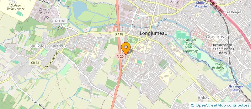 localisation de l'entreprise ECOM à LONGJUMEAU