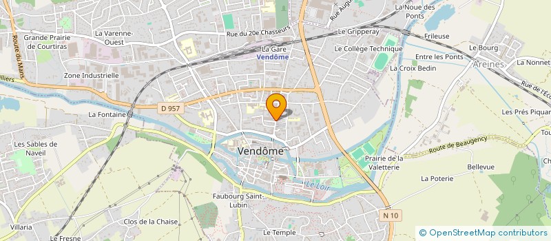 localisation de l'entreprise ECOM à VENDOME