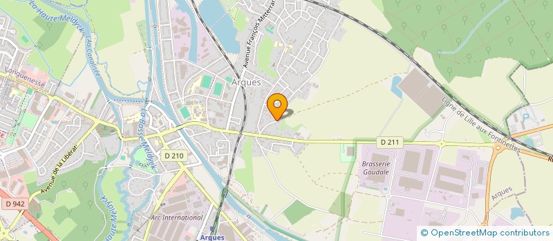 localisation de l'entreprise ECOM 62 à ARQUES