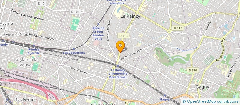 localisation de l'entreprise ECOM à LE RAINCY