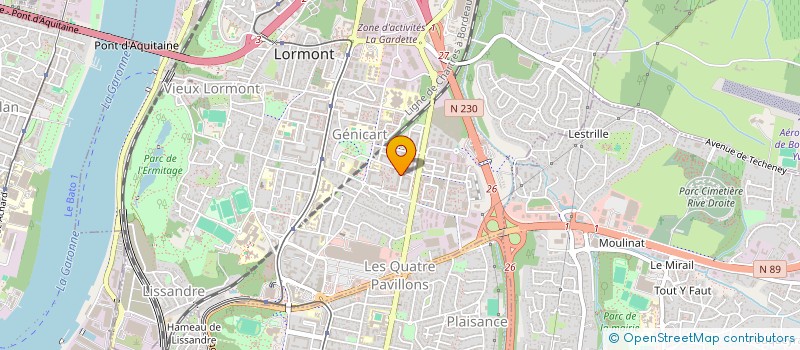 localisation de l'entreprise ECOM  LORMONT