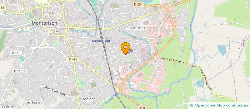 localisation de l'entreprise ECOM ENERGIE à MONTBRISON