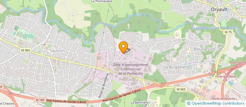 localisation de l'entreprise ECOM EVENTS à ORVAULT