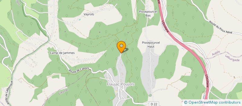 localisation de l'entreprise ECOM TECH à FLAUJAC-POUJOLS