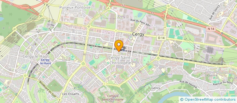 localisation de l'entreprise ECOMAG  CERGY