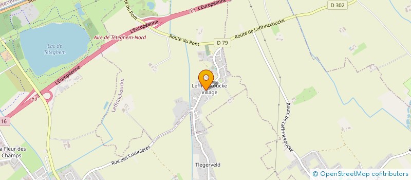 localisation de l'entreprise ECOMAIRIE  LEFFRINCKOUCKE