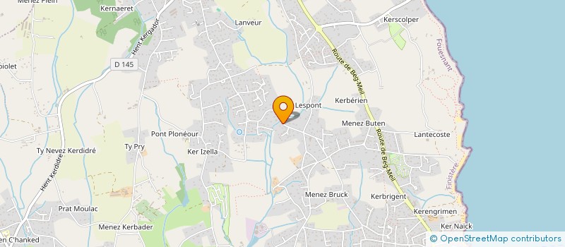 localisation de l'entreprise ECOMAJE  FOUESNANT