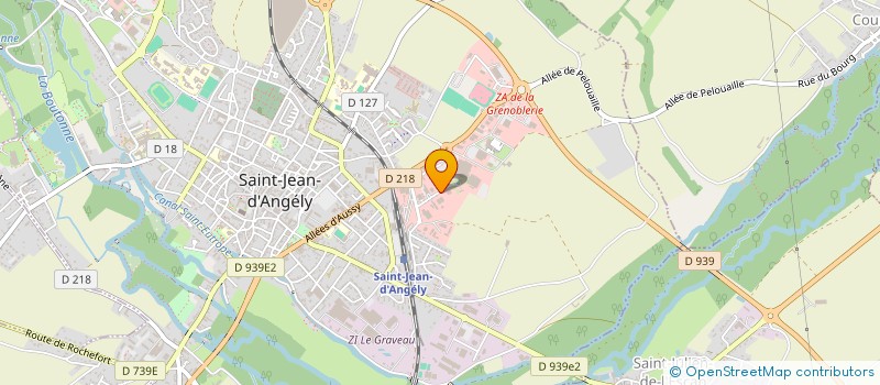 localisation de l'entreprise ECOMALIN DESTOCKAGE ALIMENTAIRE  SAINT-JEAN-D'ANGELY