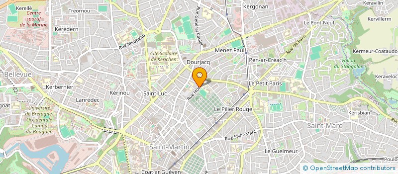 localisation de l'entreprise ECOMAR  BREST