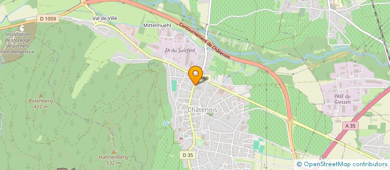 localisation de l'entreprise ECOMAT  CHATENOIS