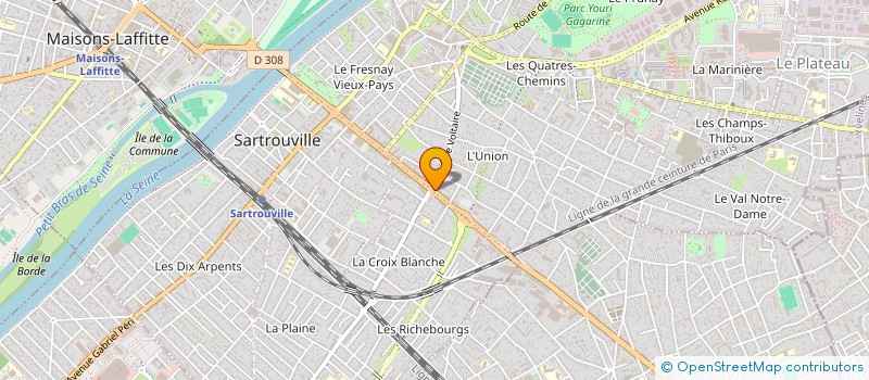 localisation de l'entreprise ECOMAUTO à SARTROUVILLE