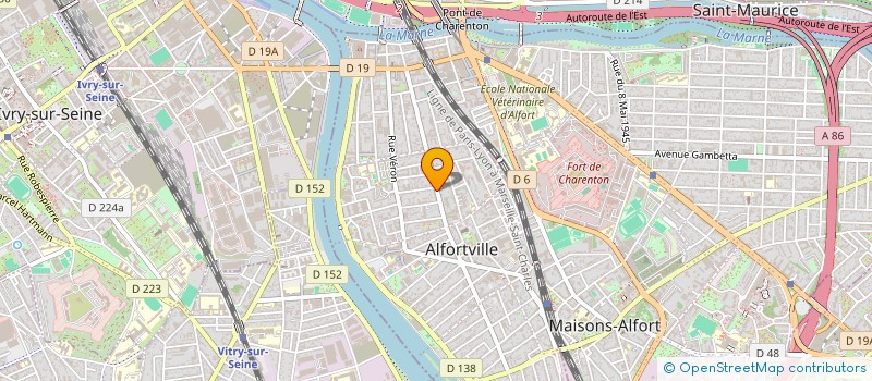 localisation de l'entreprise ECOMAX à ALFORTVILLE