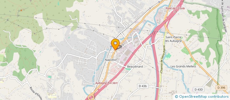 localisation de l'entreprise ECOMEDITERRANEE  AUBAGNE