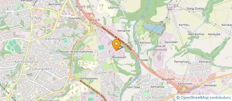 localisation de l'entreprise ECOMER à QUIMPER