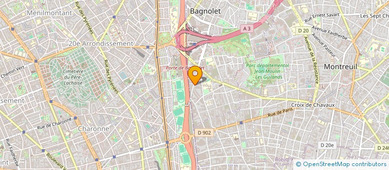 localisation de l'entreprise ECOMEUBLES GALLIENI à BAGNOLET